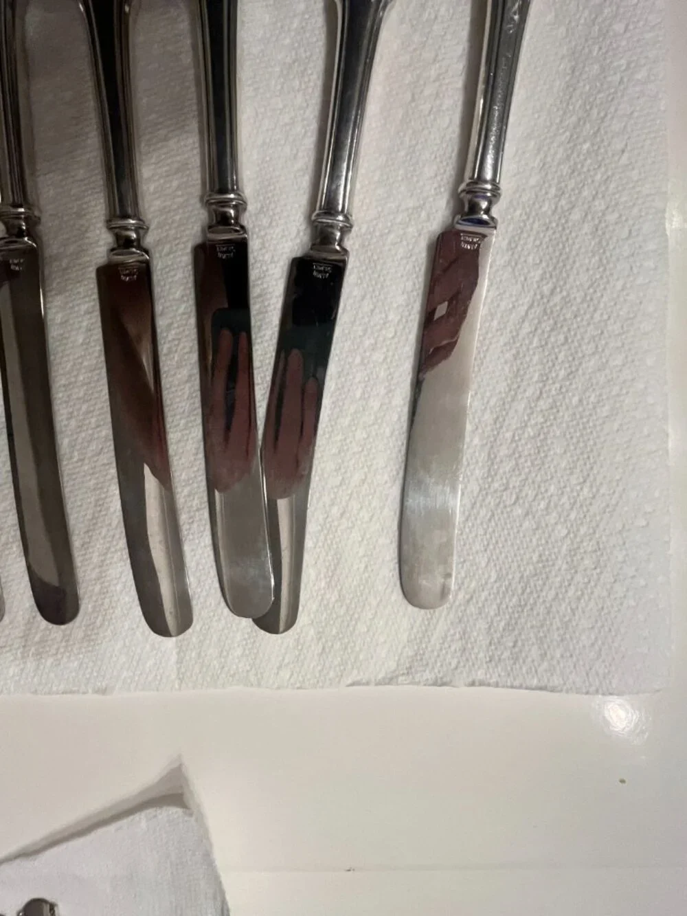 Vintage Alvin Silmet George Washington Silverplate Knives Set 6